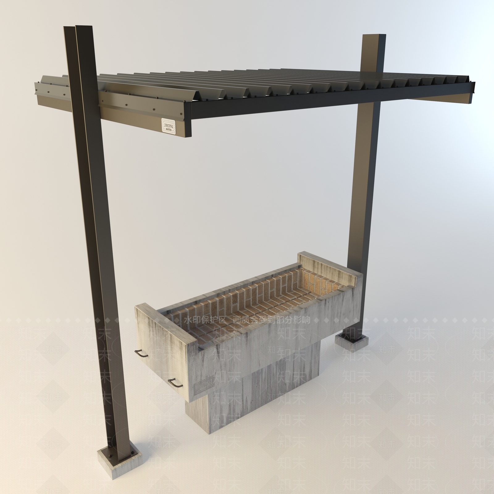 现代烧烤店3D模型下载【ID:1190889034】