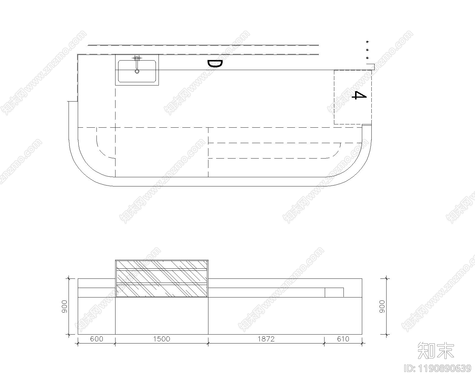 展览展厅家具cad施工图下载【ID:1190890639】