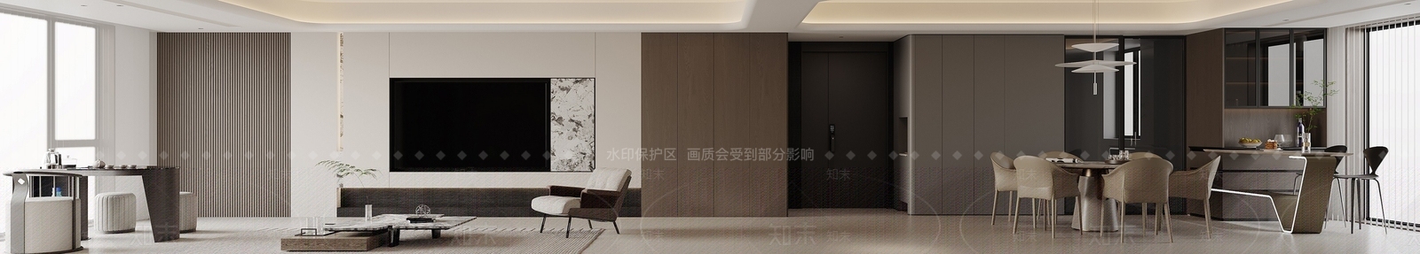 意式家居餐厅3D模型下载【ID:1215093081】