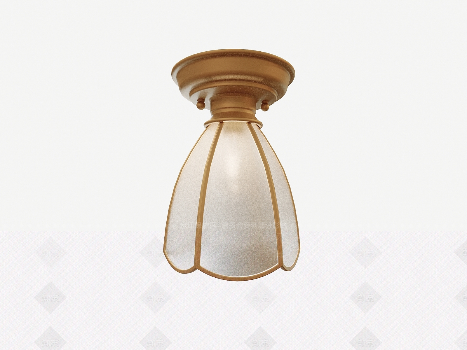美式法式吊灯3D模型下载【ID:1190893600】
