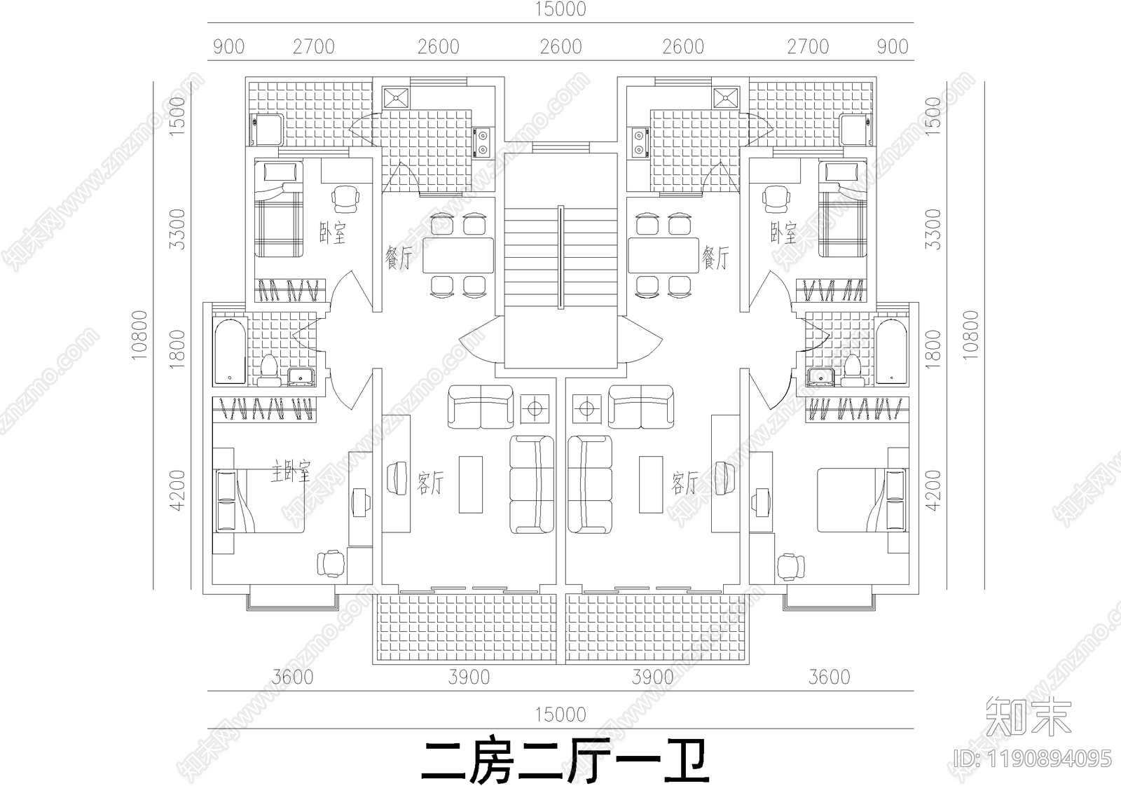 户型优化施工图下载【ID:1190894095】