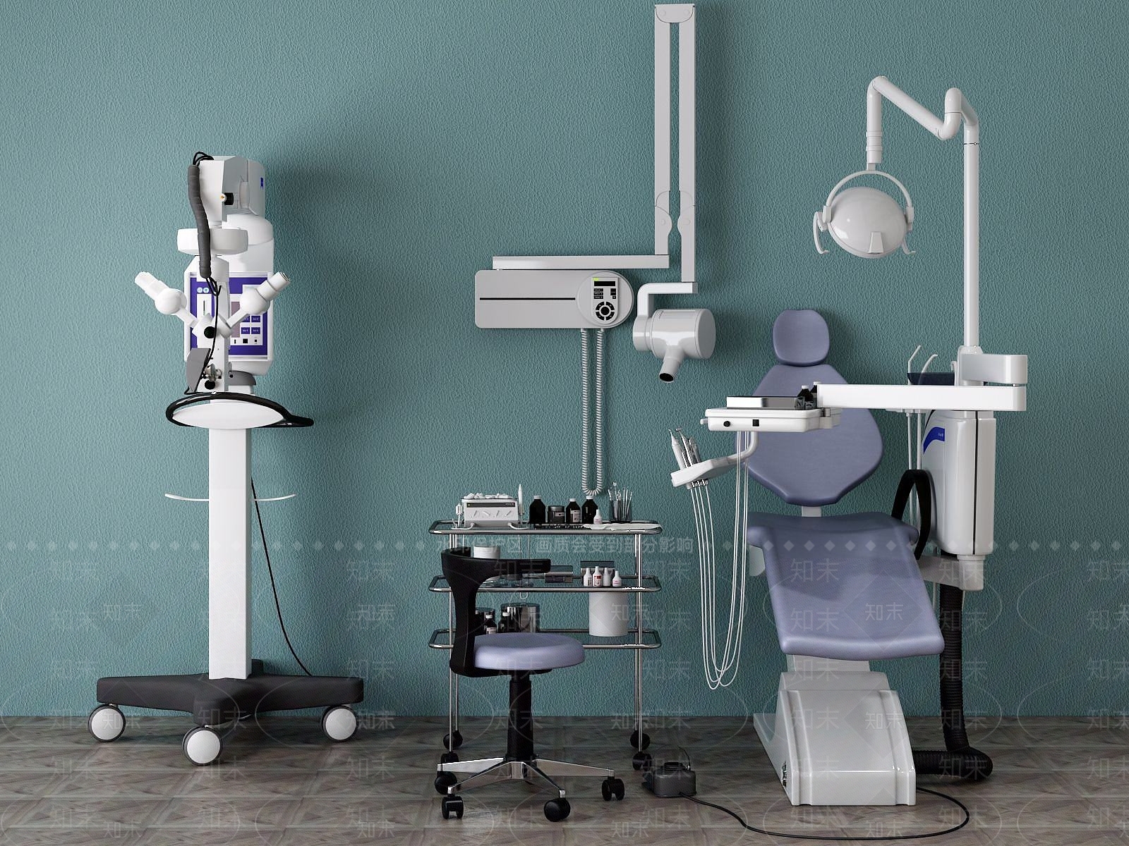 现代牙科设备3D模型下载【ID:1190894486】