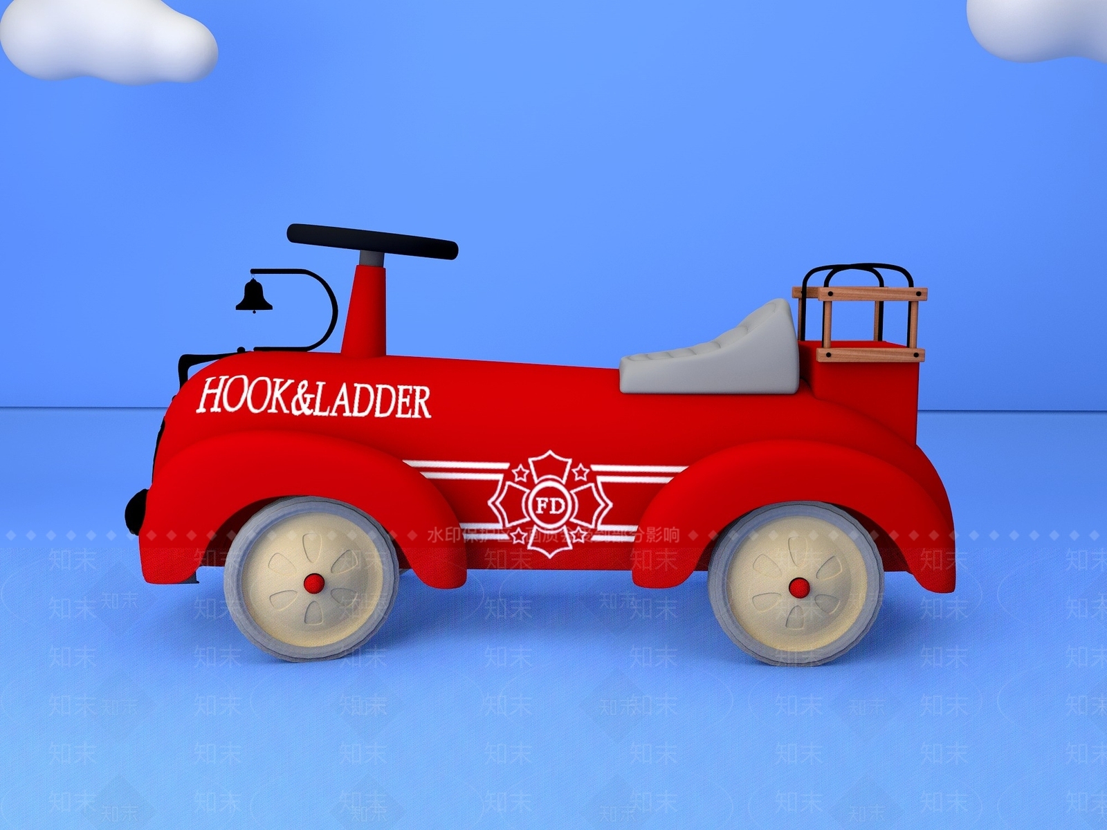 现代儿童车3D模型下载【ID:1190902290】