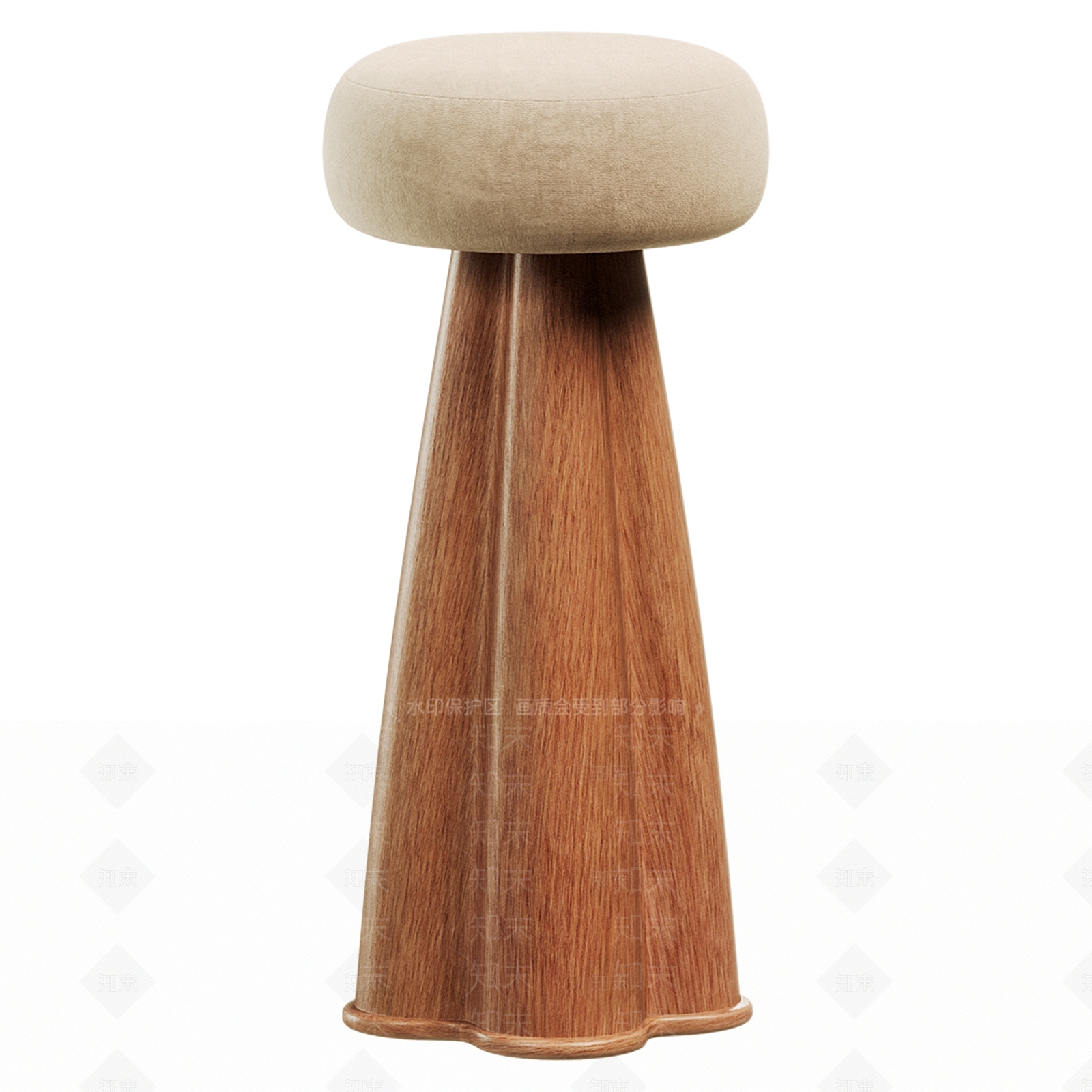 现代吧凳3D模型下载【ID:1190902975】