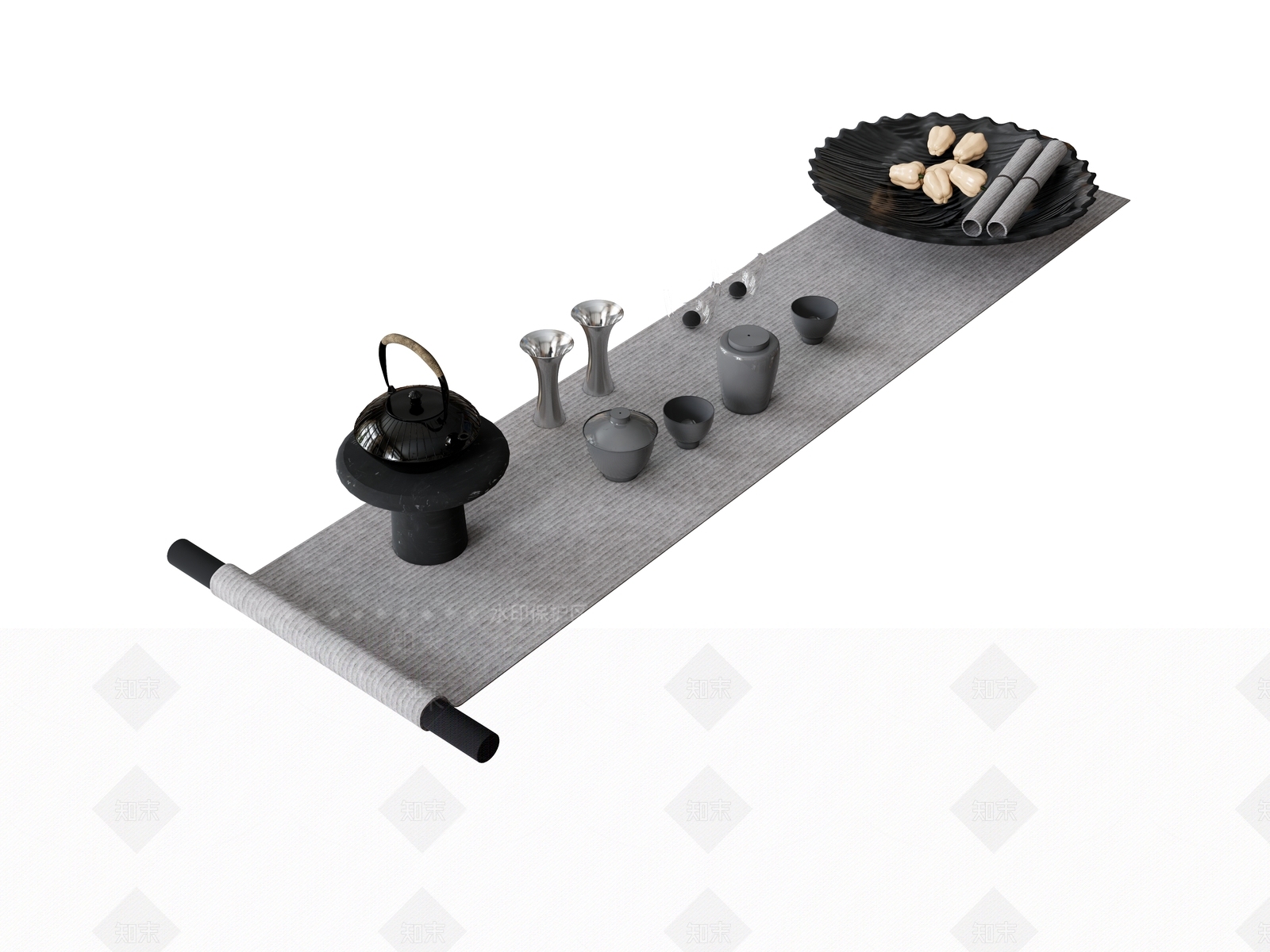 茶具SU模型下载【ID:1190905847】