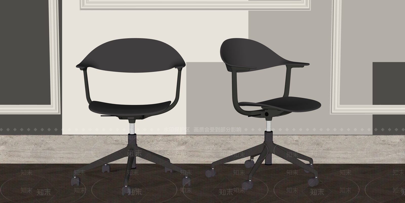 现代办公椅SU模型下载【ID:1190906698】