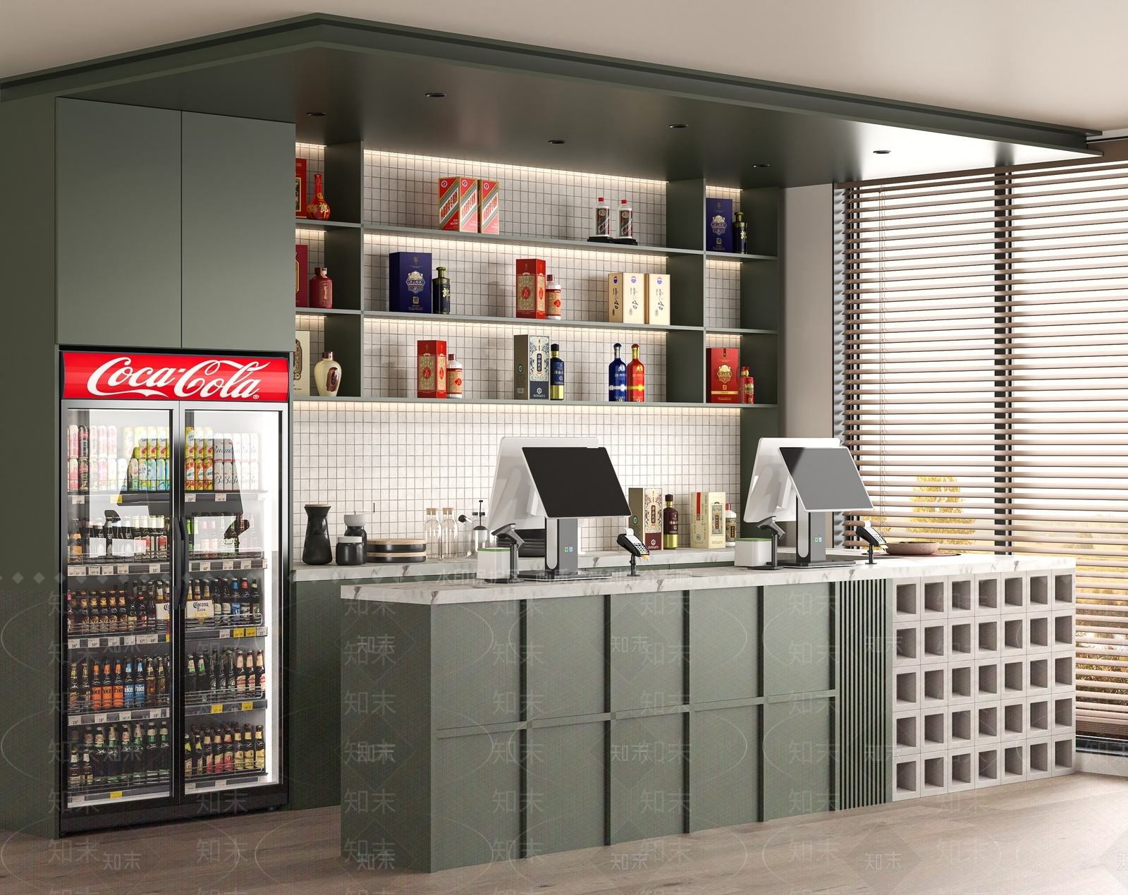 现代其他餐饮空间3D模型下载【ID:1190909739】