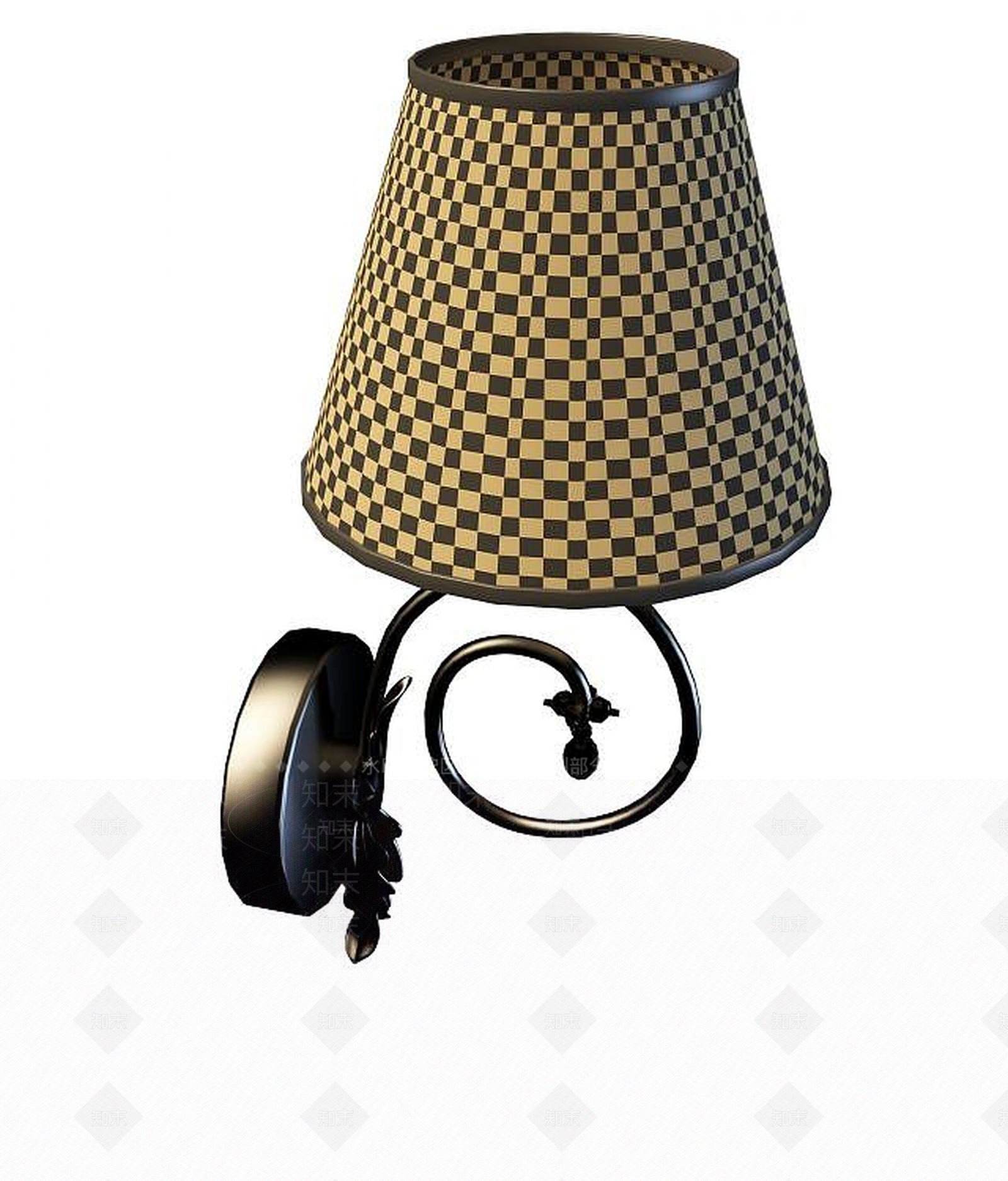 现代客厅壁灯3D模型下载【ID:1190922807】