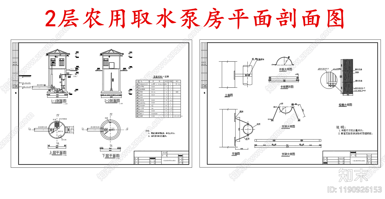 给排水节点详图施工图下载【ID:1190926153】