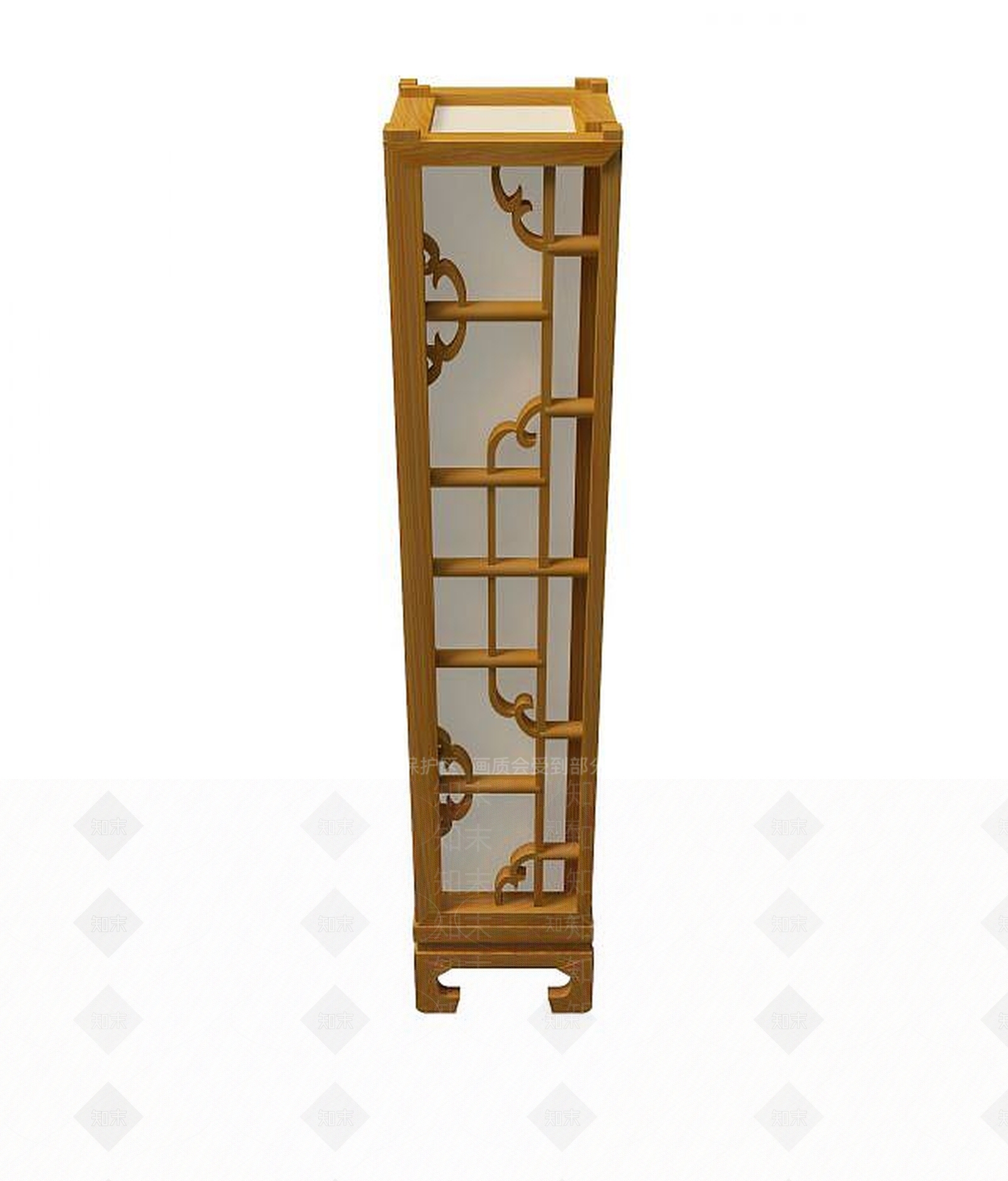 中式落地灯3D模型下载【ID:1190926078】