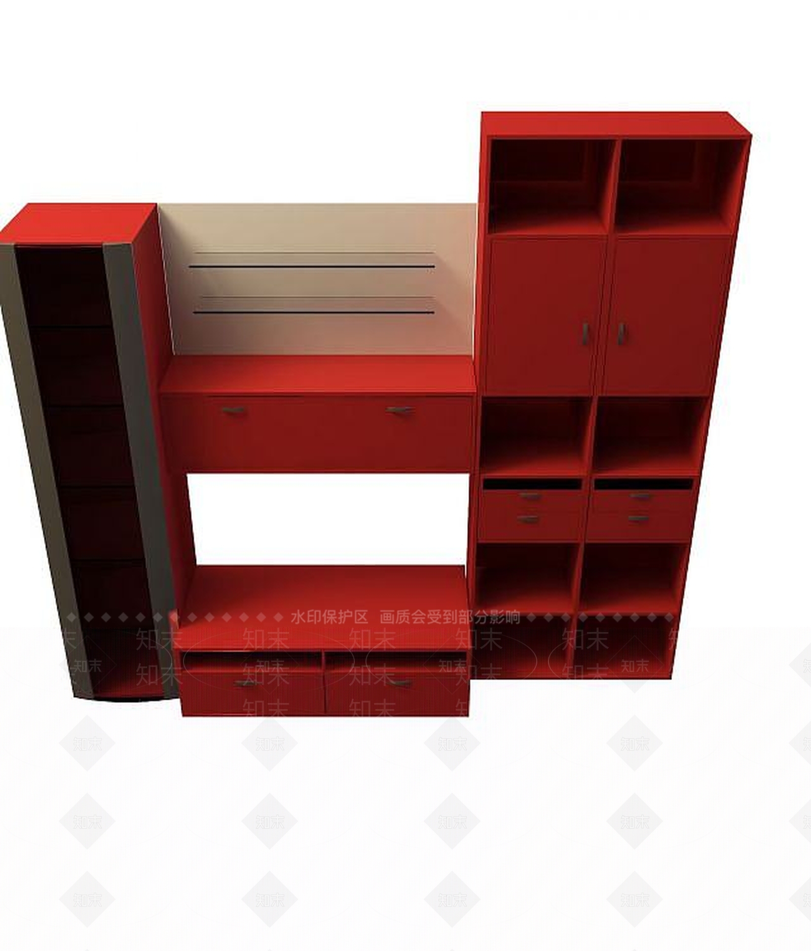 现代衣柜3D模型下载【ID:1199580067】