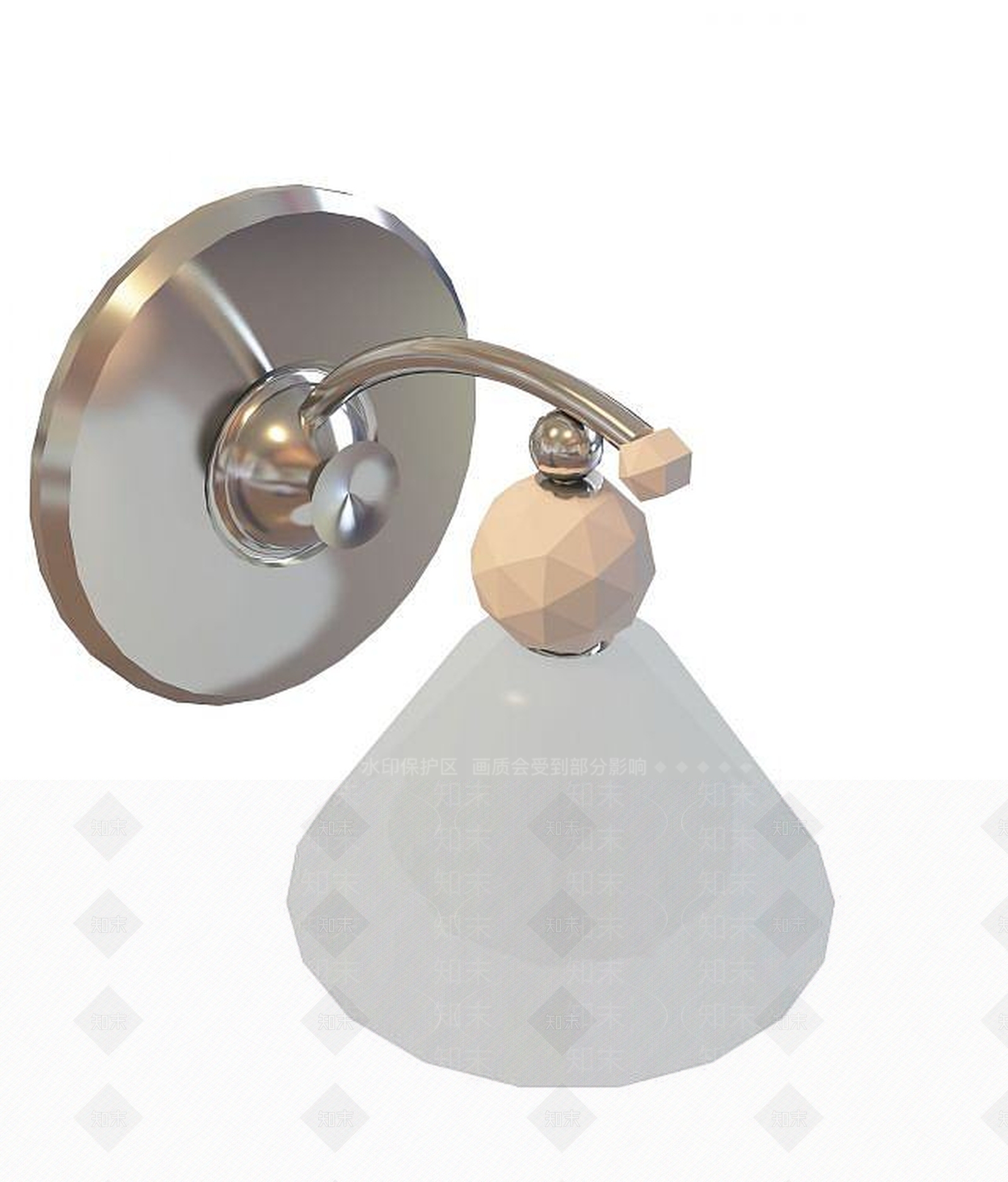 现代卧室壁灯3D模型下载【ID:1190926417】