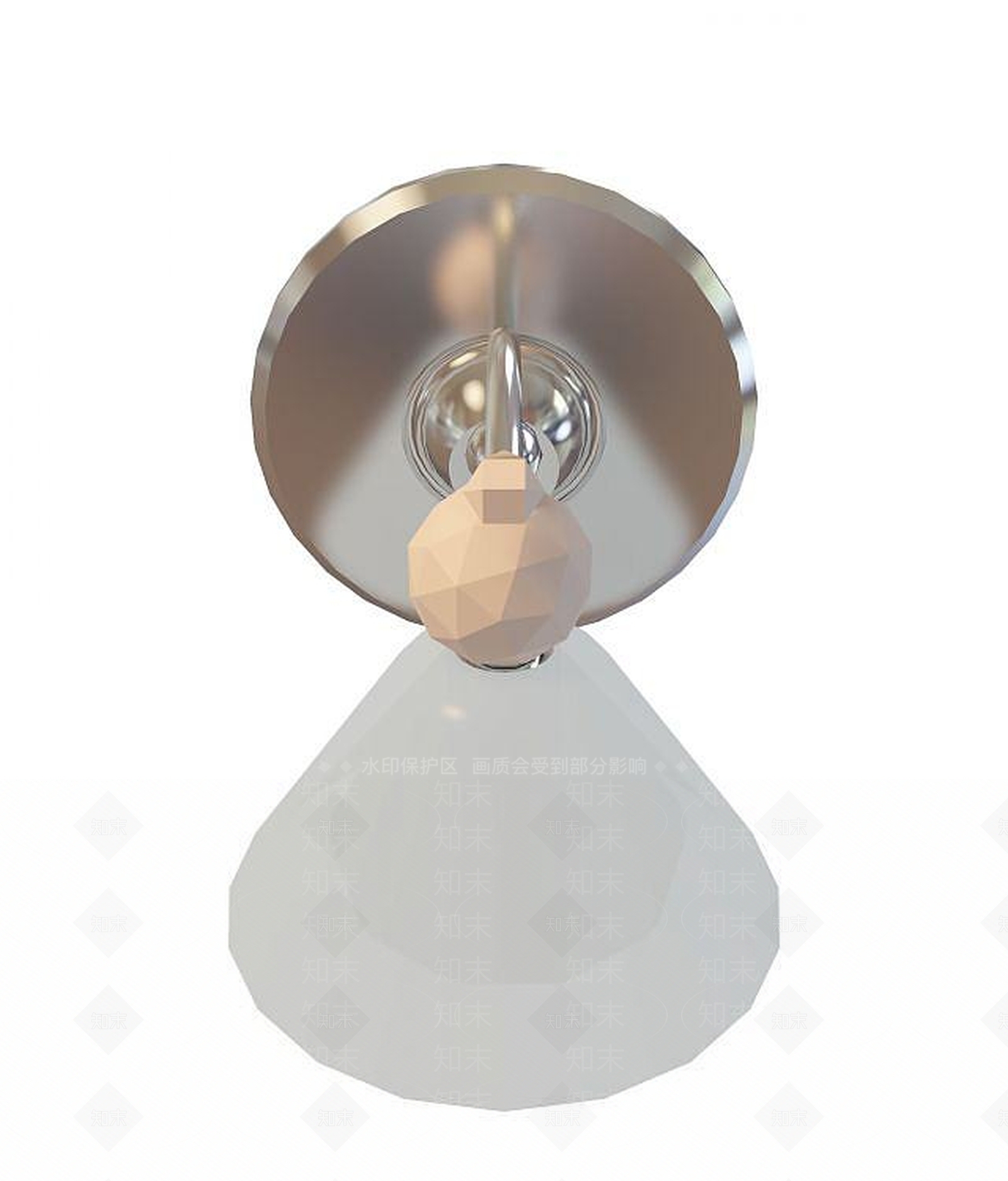 现代卧室壁灯3D模型下载【ID:1190926417】