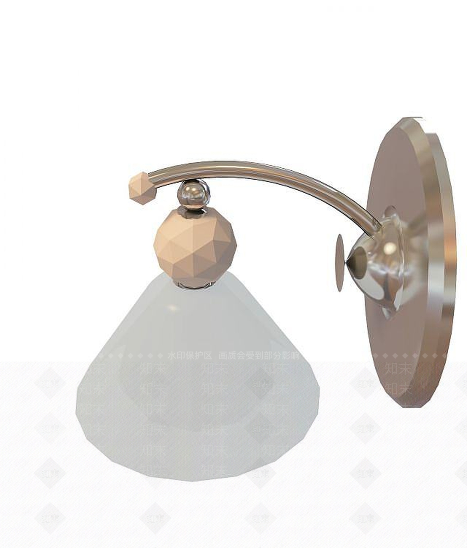 现代卧室壁灯3D模型下载【ID:1190926417】