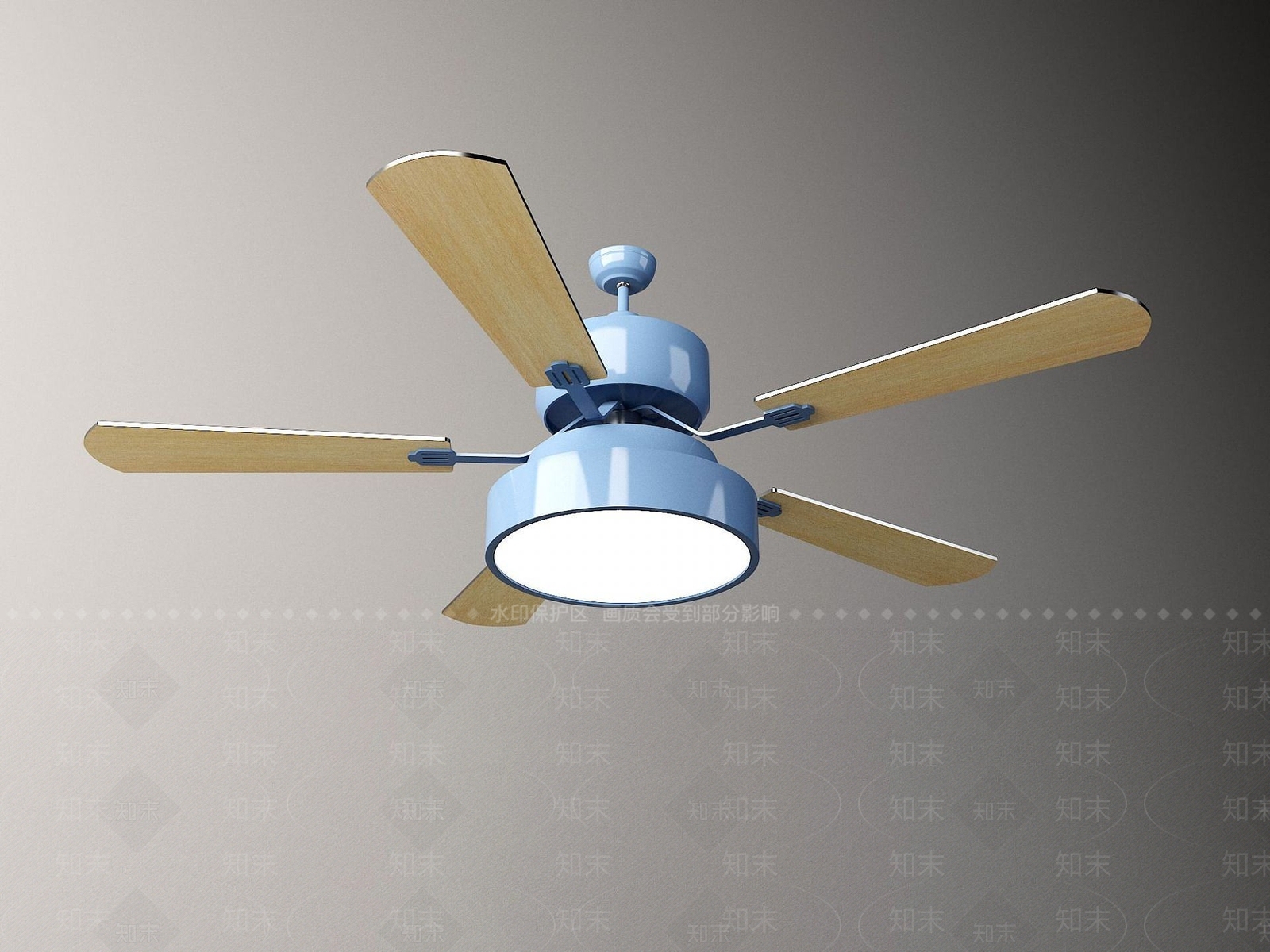 北欧吊扇吊灯3D模型下载【ID:1190926756】