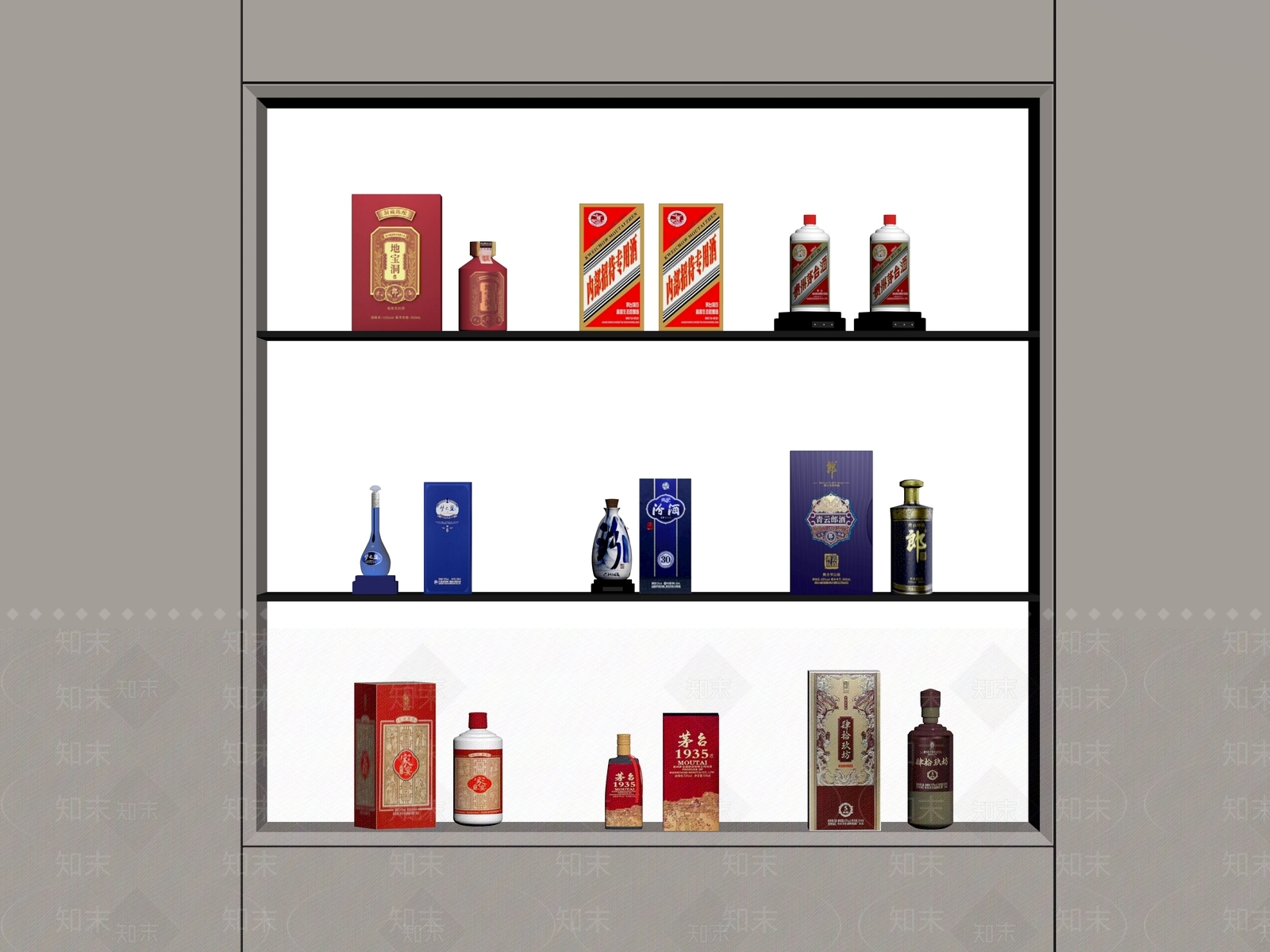 酒具SU模型下载【ID:1190930856】