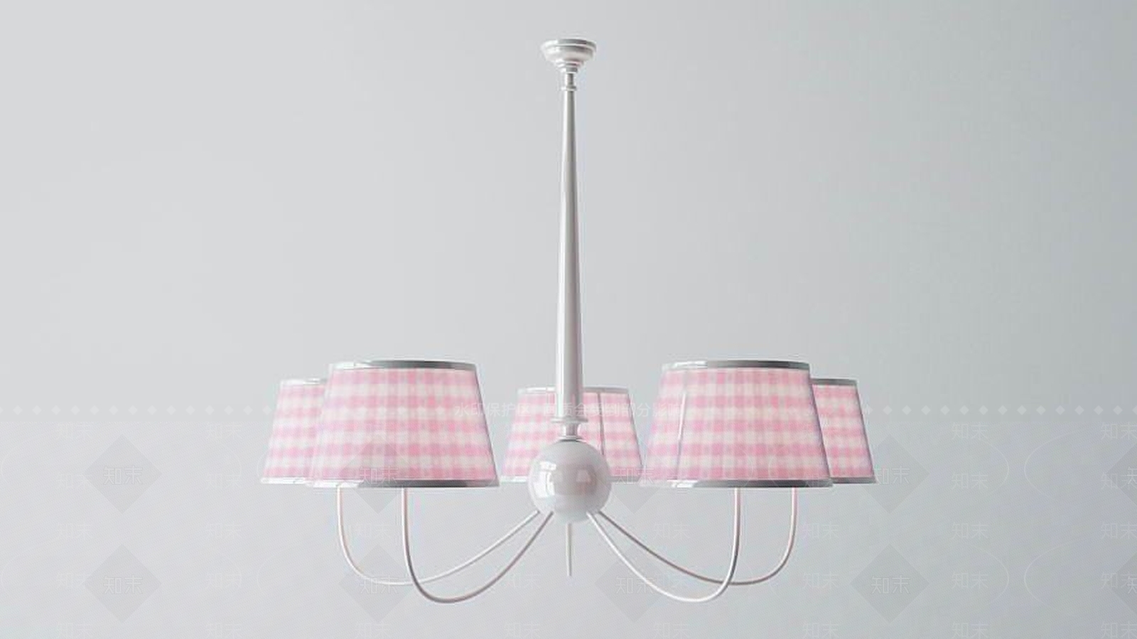 美式田园美式吊灯3D模型下载【ID:1190933206】