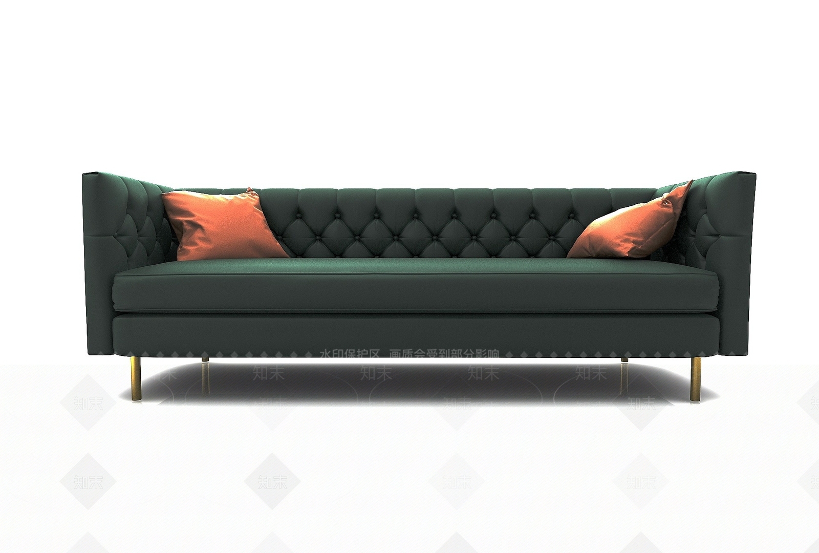 现代双人沙发3D模型下载【ID:1199579633】