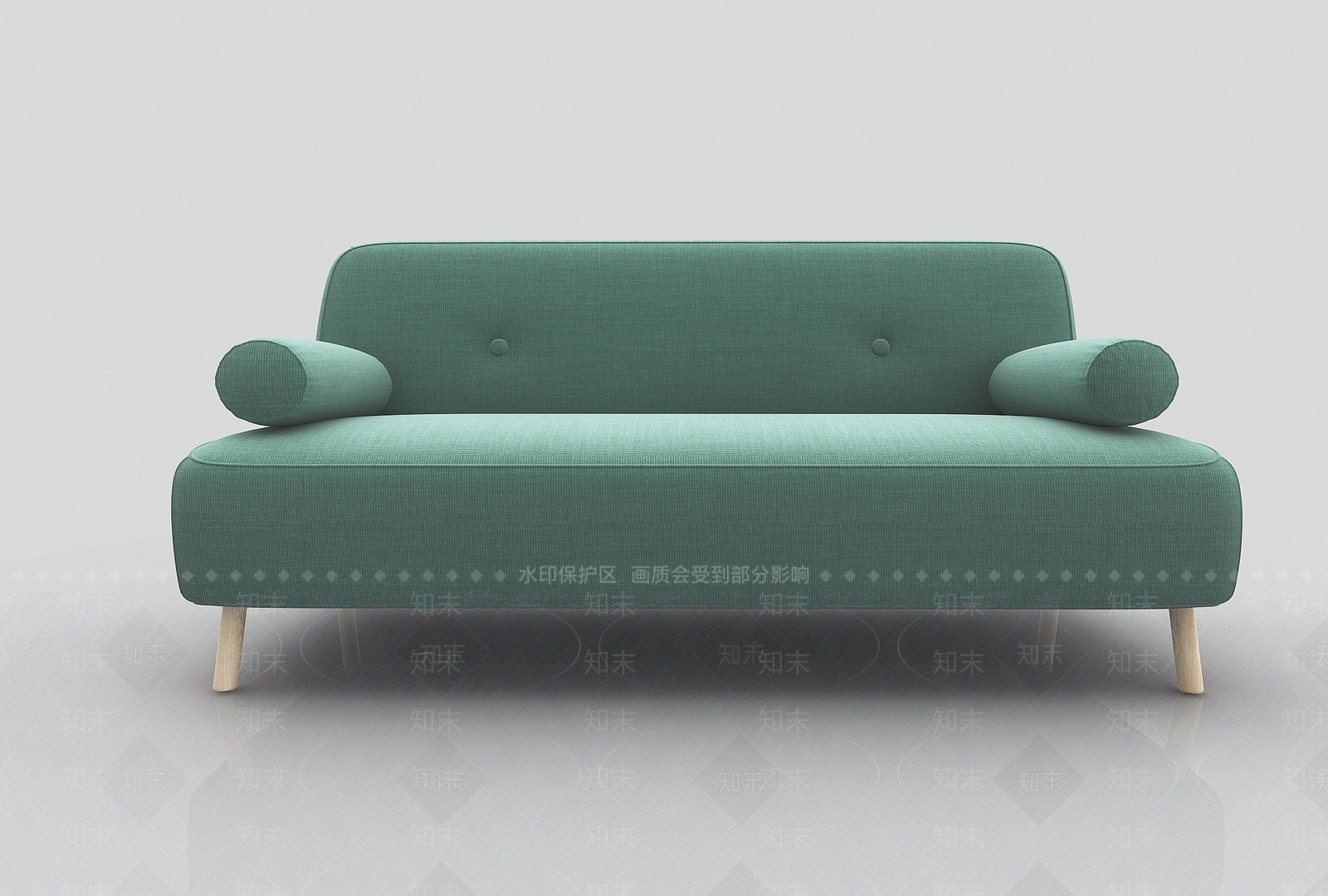 现代双人沙发3D模型下载【ID:1190933448】