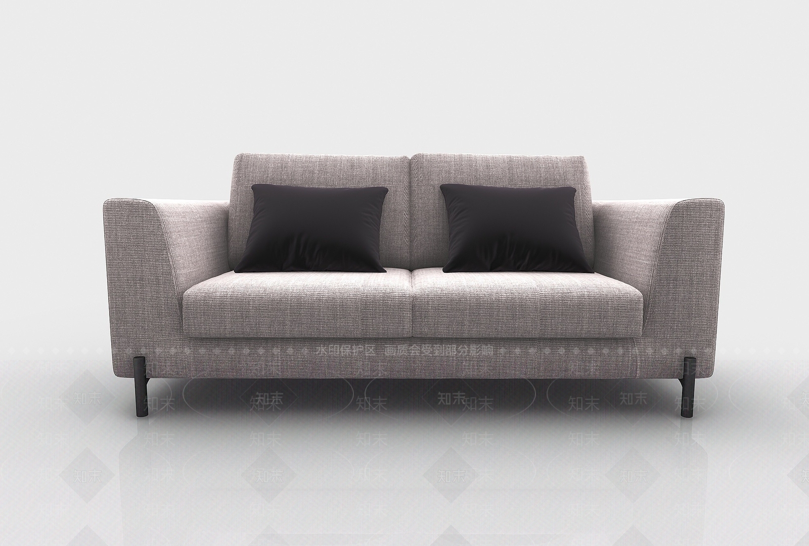 现代双人沙发3D模型下载【ID:1190933899】