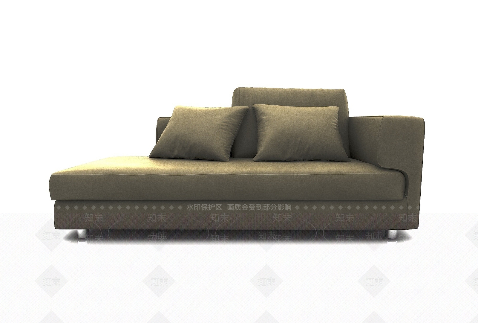 现代双人沙发3D模型下载【ID:1190934314】