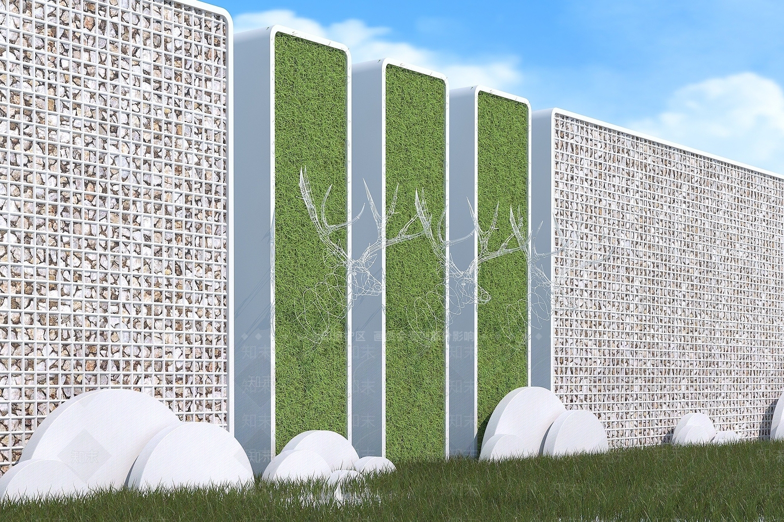 现代其他景观小品3D模型下载【ID:1190934421】