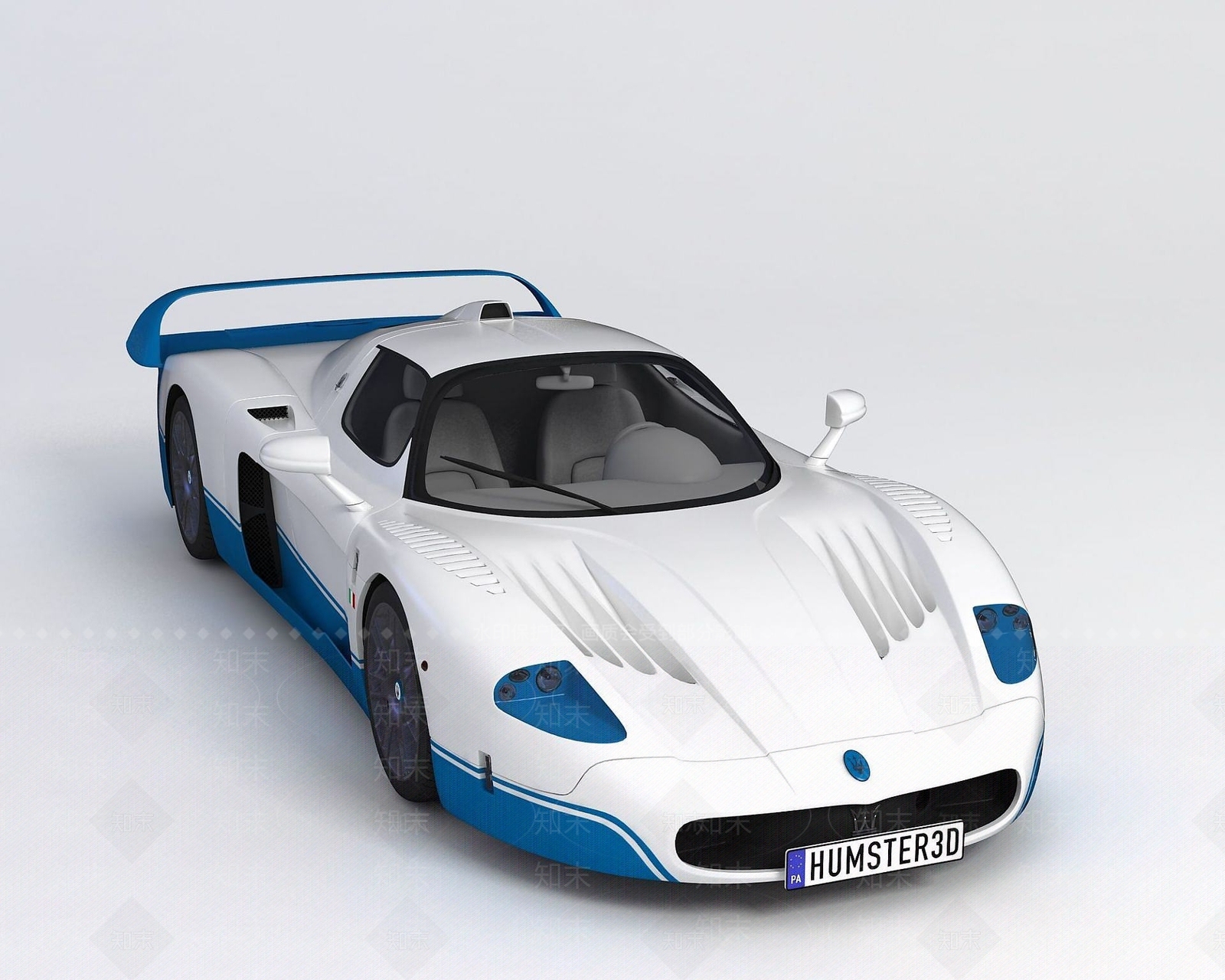 现代玛莎拉蒂MC12跑车3D模型下载【ID:1190934758】