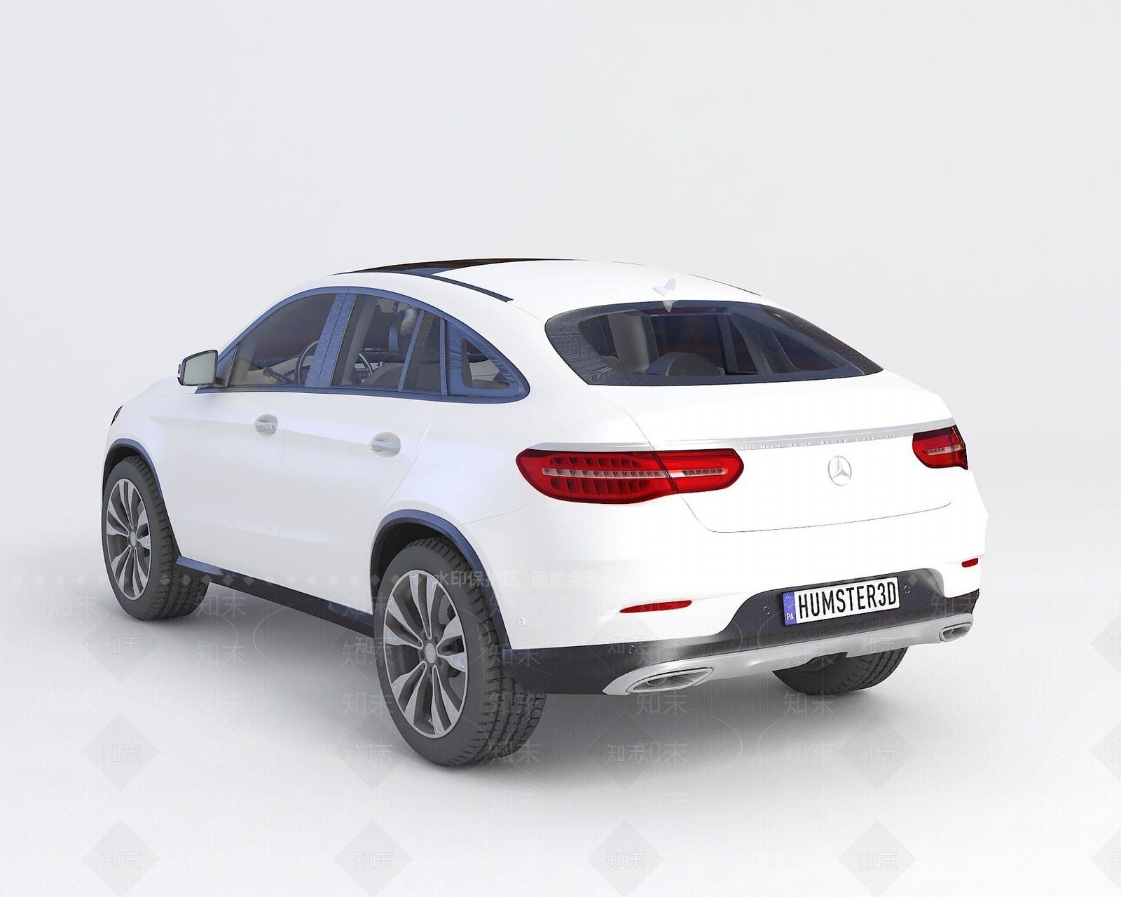 现代梅赛德斯奔驰GLE级轿车3D模型下载【ID:1190934729】