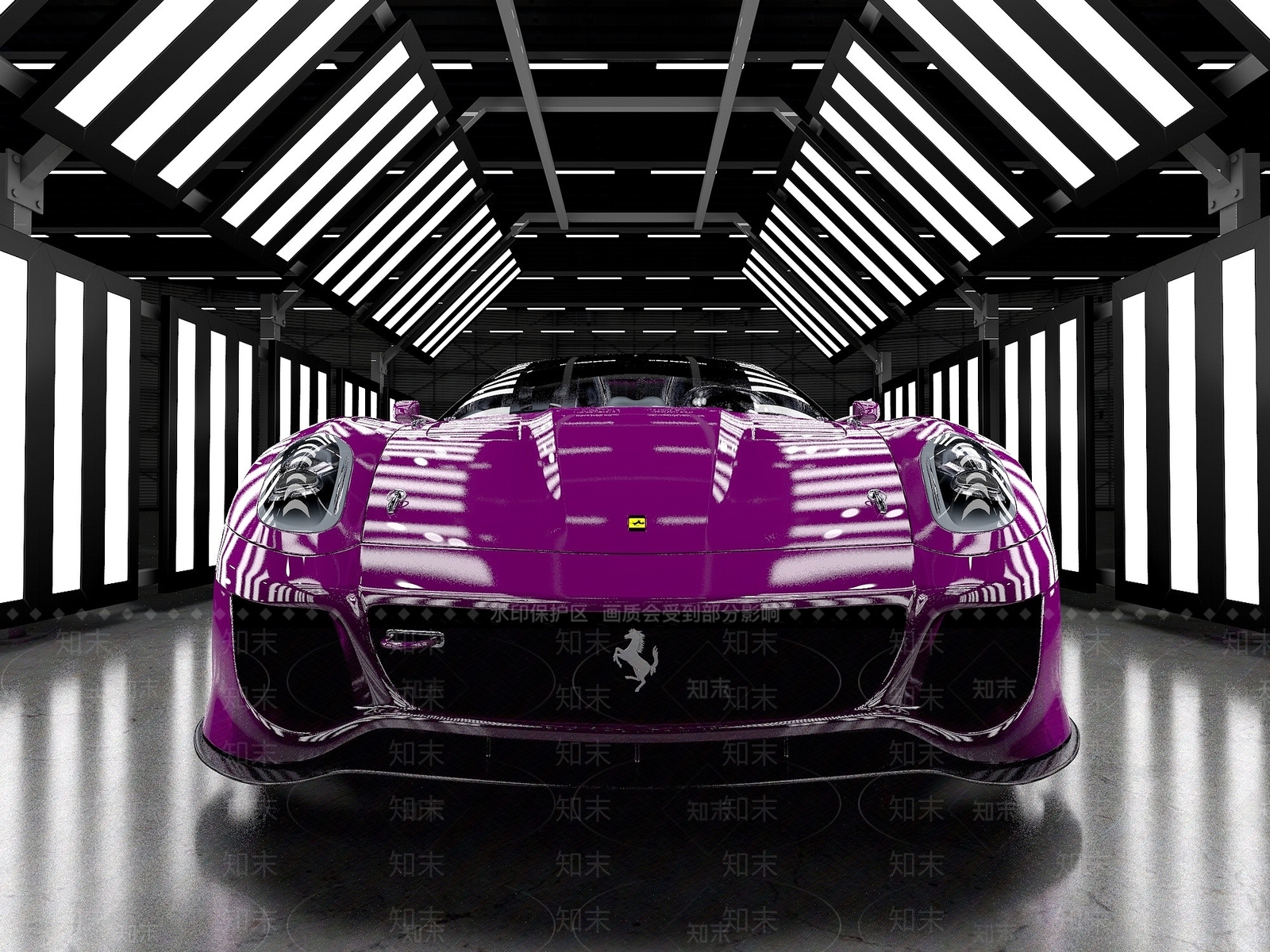 现代法拉利Ferrari599跑车3D模型下载【ID:1190934816】