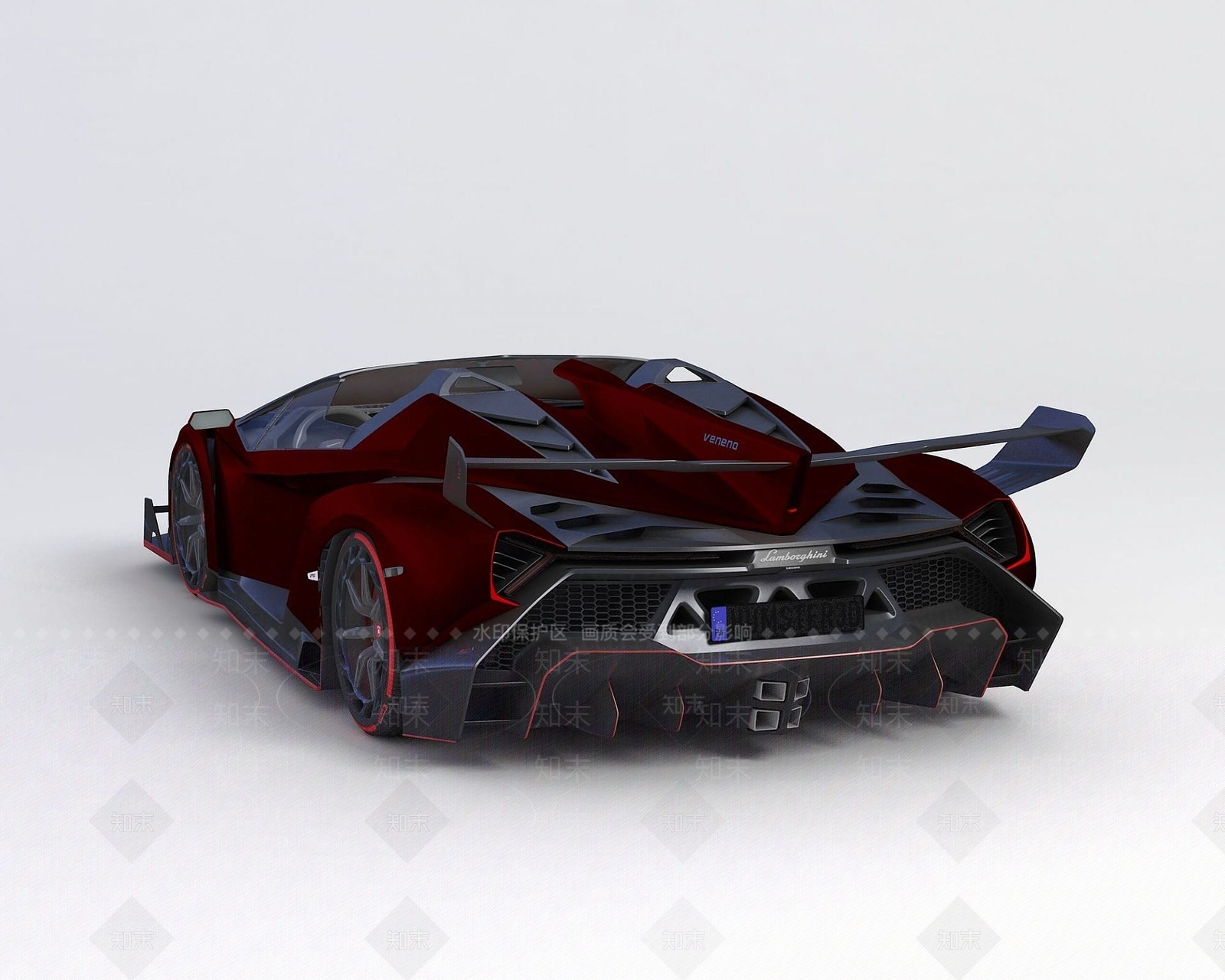 现代兰博基尼2014款跑车3D模型下载【ID:1190934929】