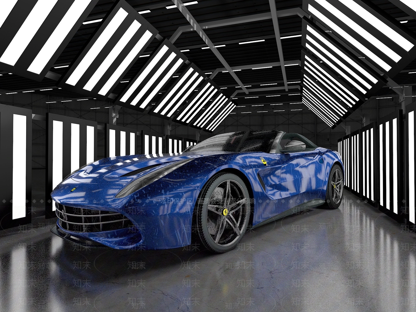 现代法拉利跑车3D模型下载【ID:1190936202】