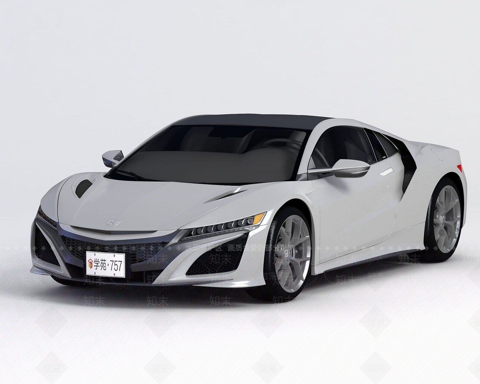 现代本田跑车3D模型下载【ID:1190936215】