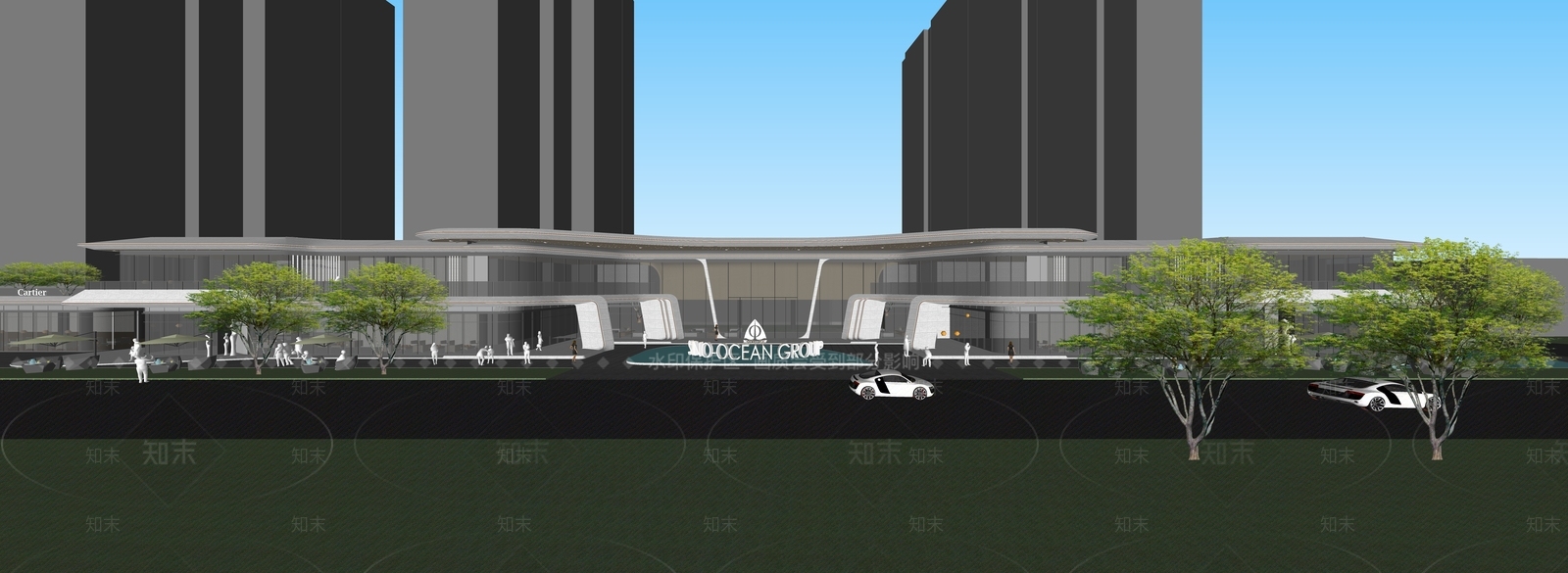 现代其他商业建筑SU模型下载【ID:1190938275】