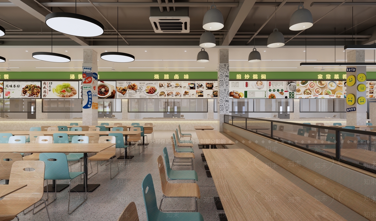 现代极简食堂SU模型下载【ID:1190938679】