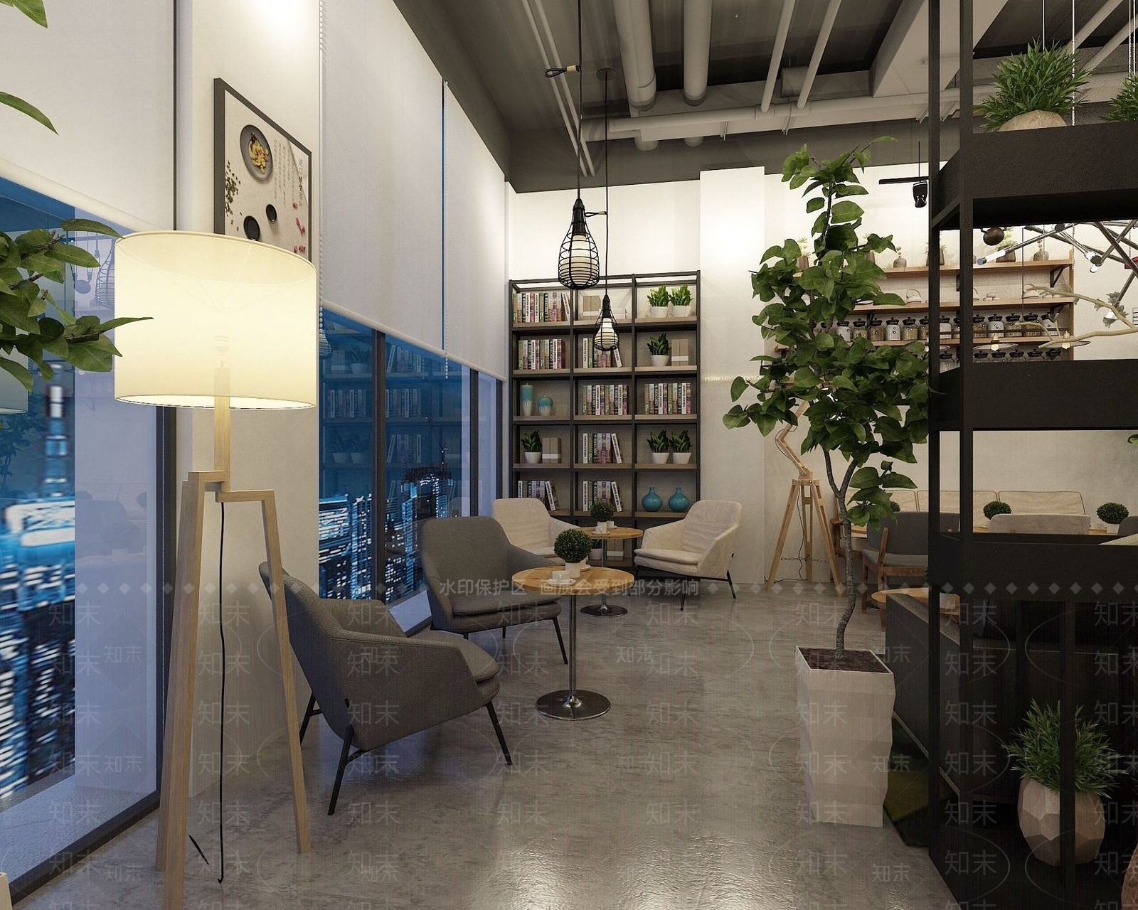 现代奶茶甜品店3D模型下载【ID:1190944720】