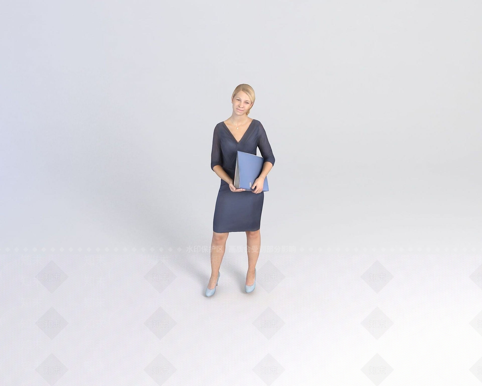 现代模特人物3D模型下载【ID:1190944905】