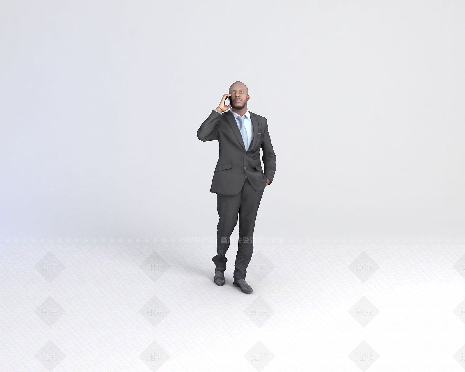 现代模特人物3D模型下载【ID:1190944917】