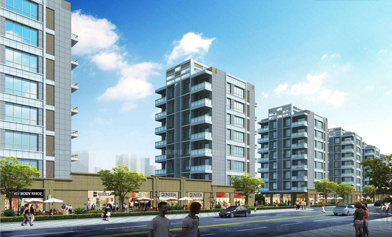 现代商业住宅建筑大楼3D模型下载【ID:1190945817】