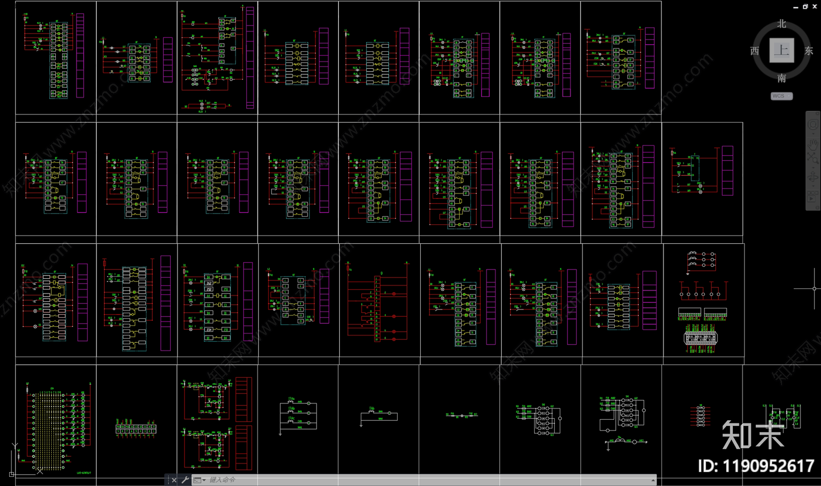 现代开关插座施工图下载【ID:1190952617】