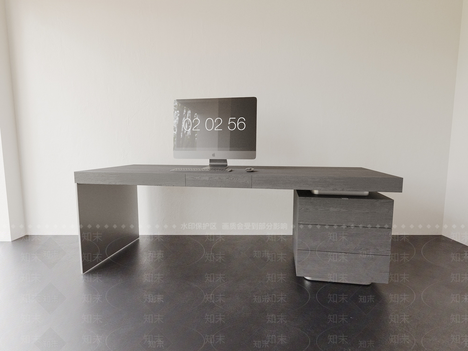 现代办公桌3D模型下载【ID:1190956219】