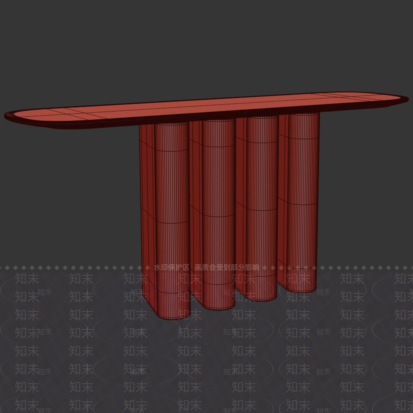 现代复古其他桌子3D模型下载【ID:1190956810】