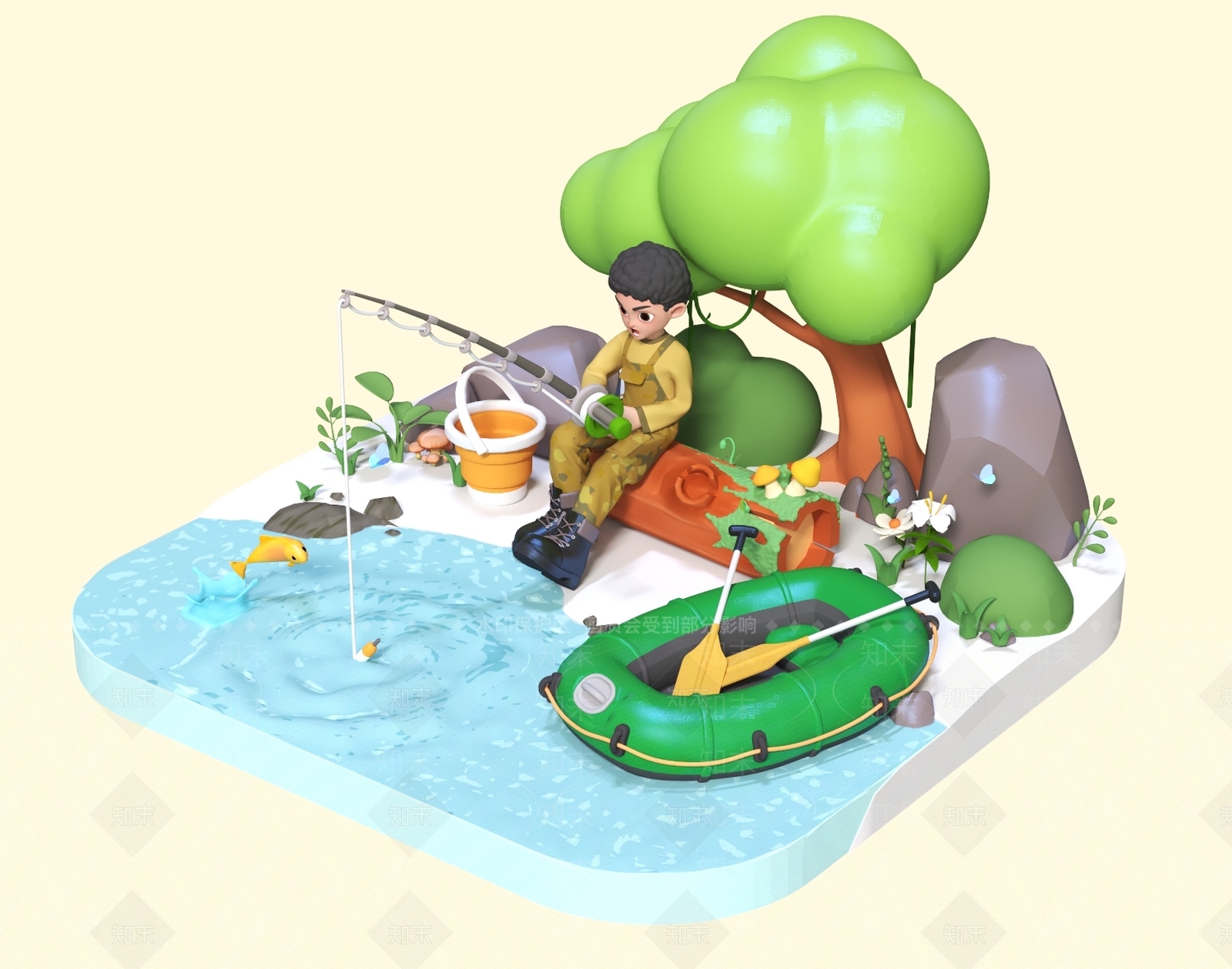 现代美陈3D模型下载【ID:1190958635】