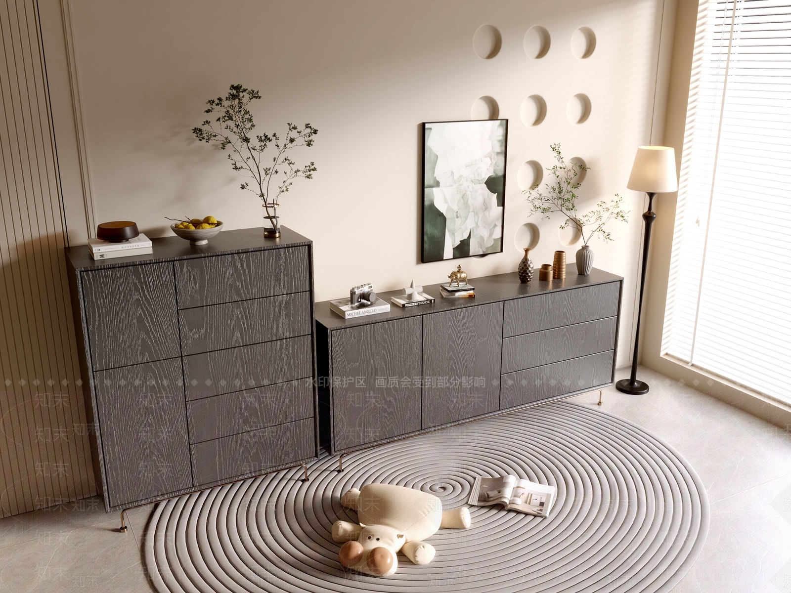 现代斗柜SU模型下载【ID:1190959974】