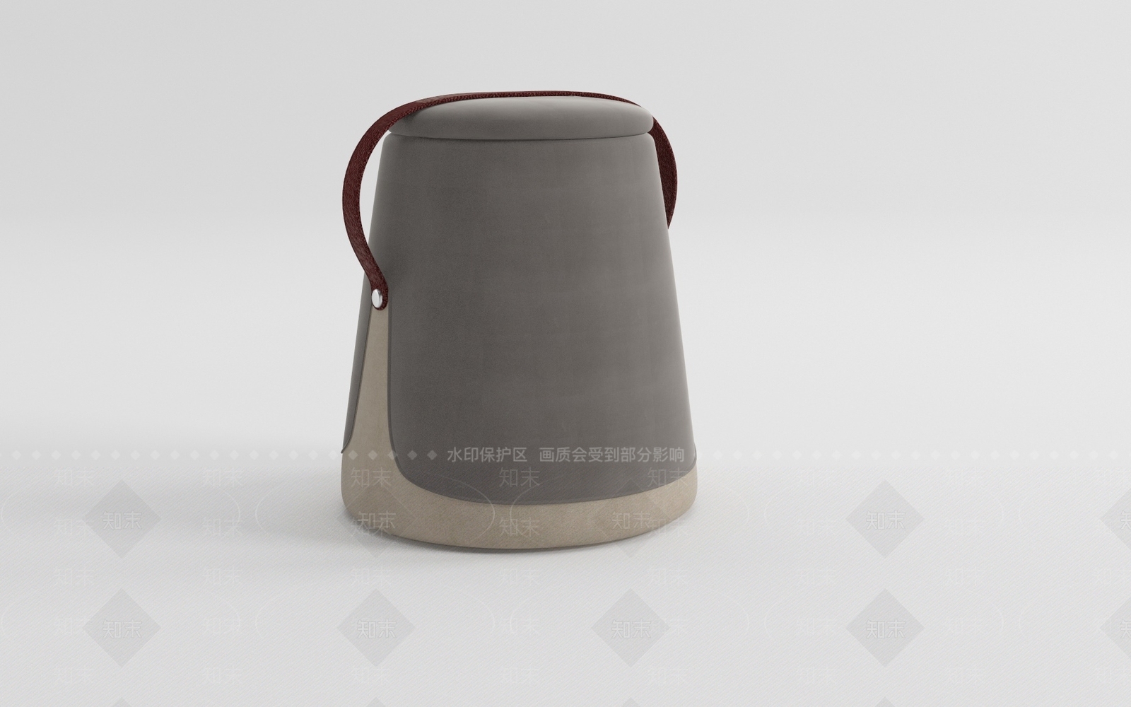 现代意式沙发凳3D模型下载【ID:1190962316】