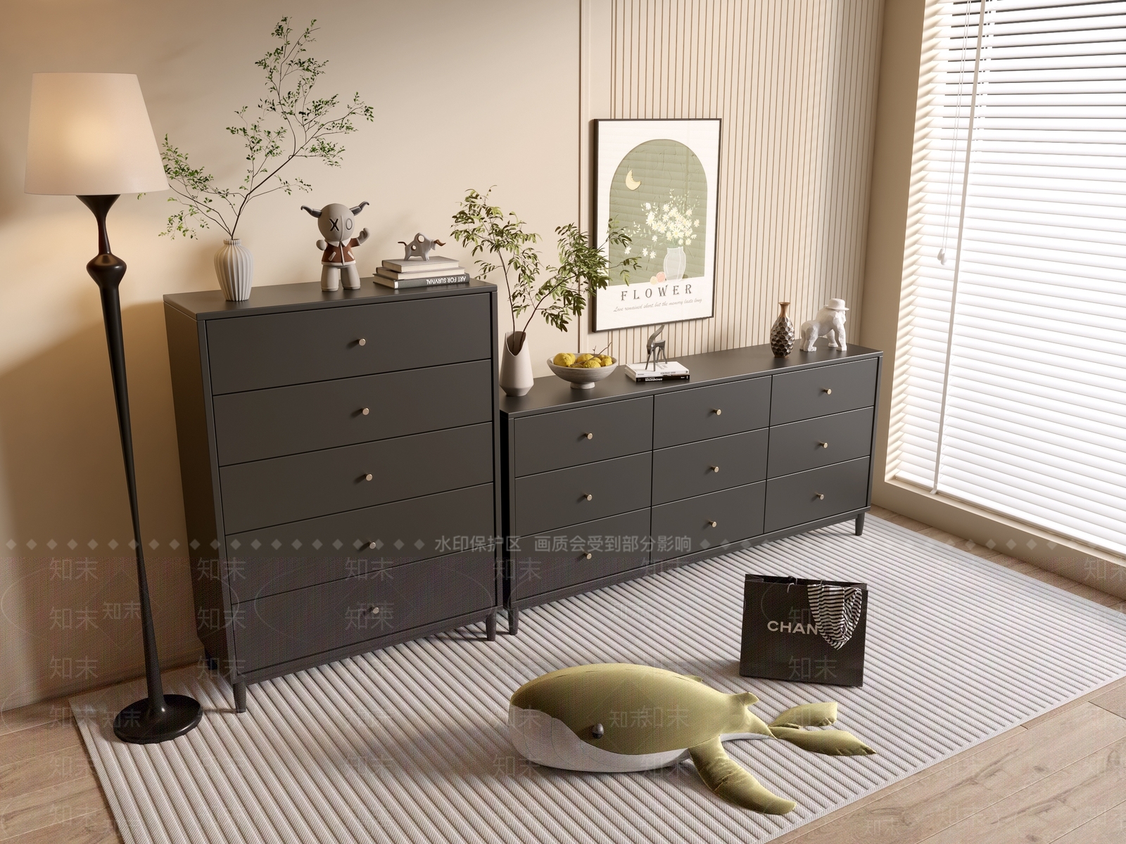 现代斗柜SU模型下载【ID:1190962777】