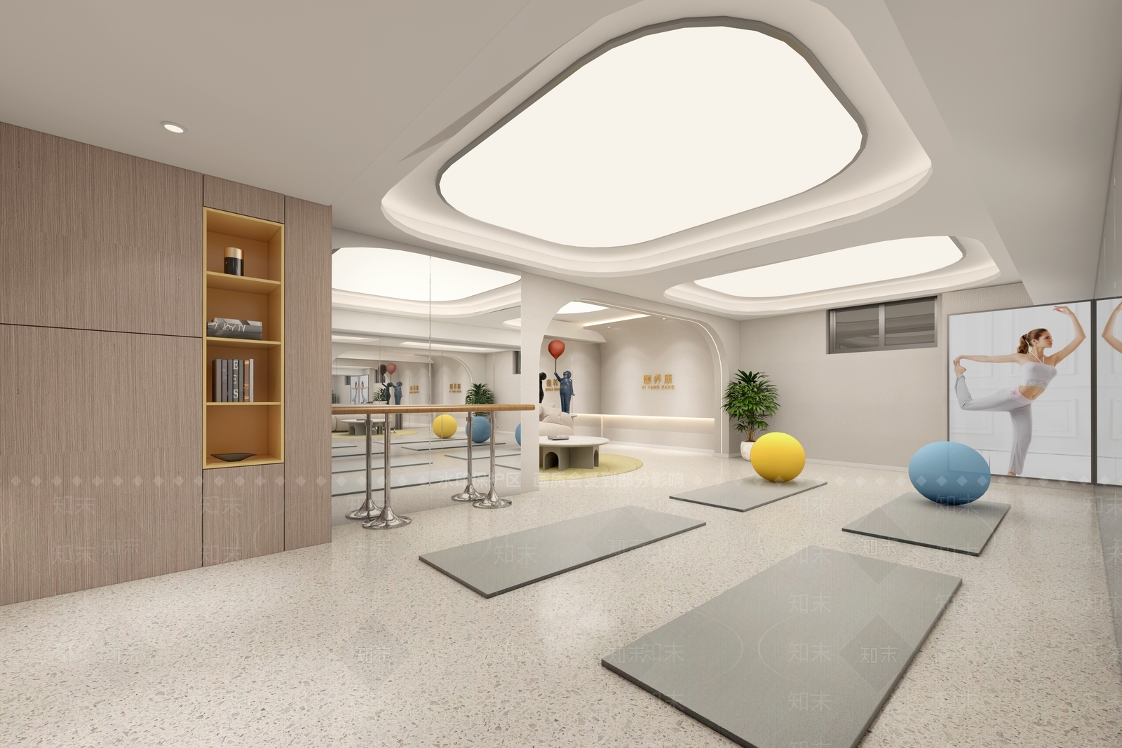 侘寂简约瑜伽室3D模型下载【ID:1190964690】