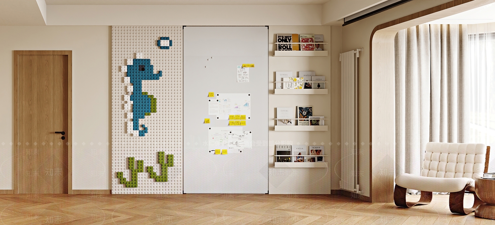 复古中古儿童娱乐室3D模型下载【ID:1190972535】