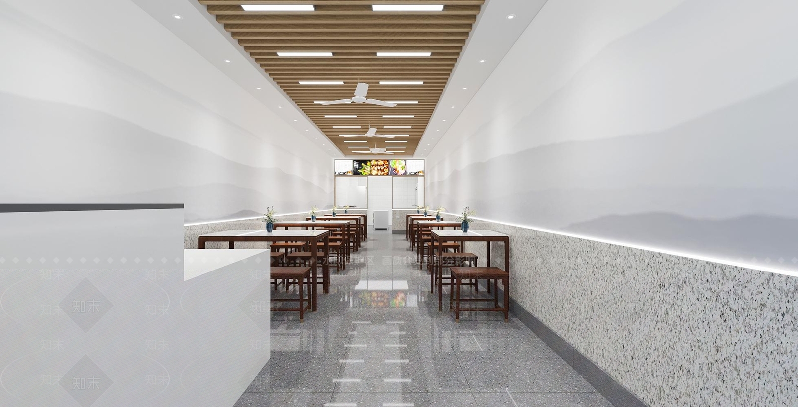 现代新中式其他餐饮空间3D模型下载【ID:1190974711】