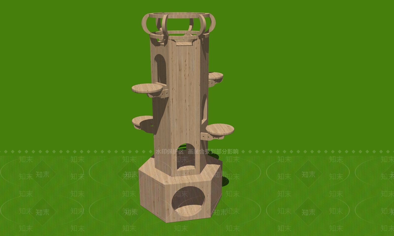 猫爬架SU模型下载【ID:1190974507】