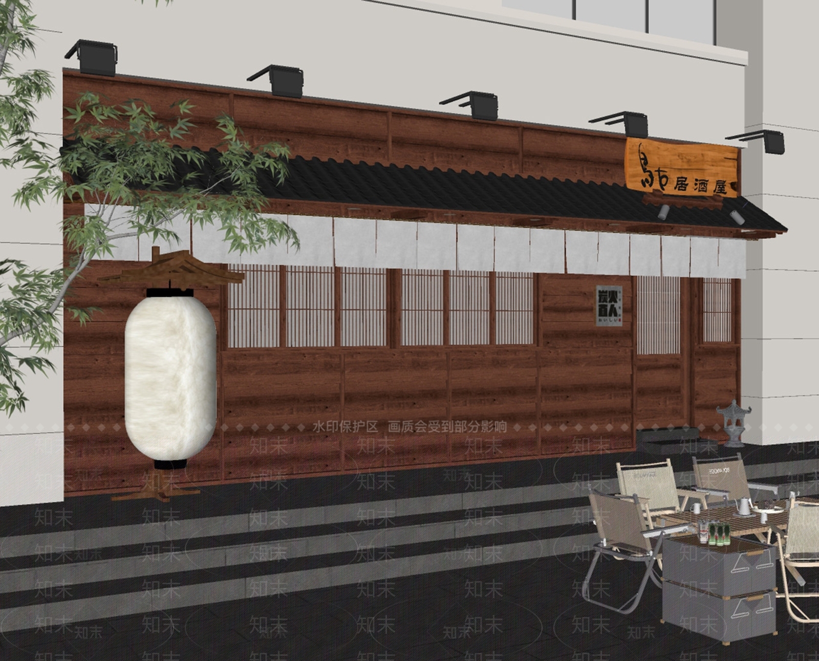 中古日式其他店铺SU模型下载【ID:1191013789】